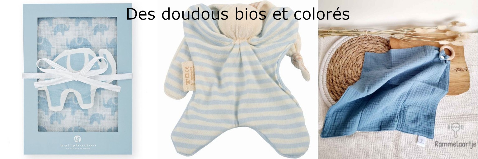 Des doudous bios et colorés